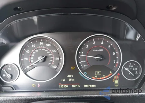 2015 BMW 335I из США, поврежденный, VIN WBA3A9G58FNS65919